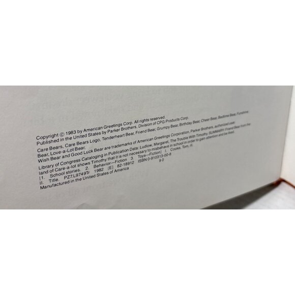 A Tale From The Care Bears Hardcover Books X2 Trouble W/Timothy Freeze Machine - Picture 10 of 11